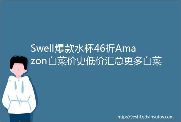 Swell爆款水杯46折Amazon白菜价史低价汇总更多白菜将在本网陆续放出